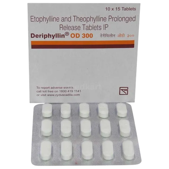 deriphyllin od 300mg tablet 15's